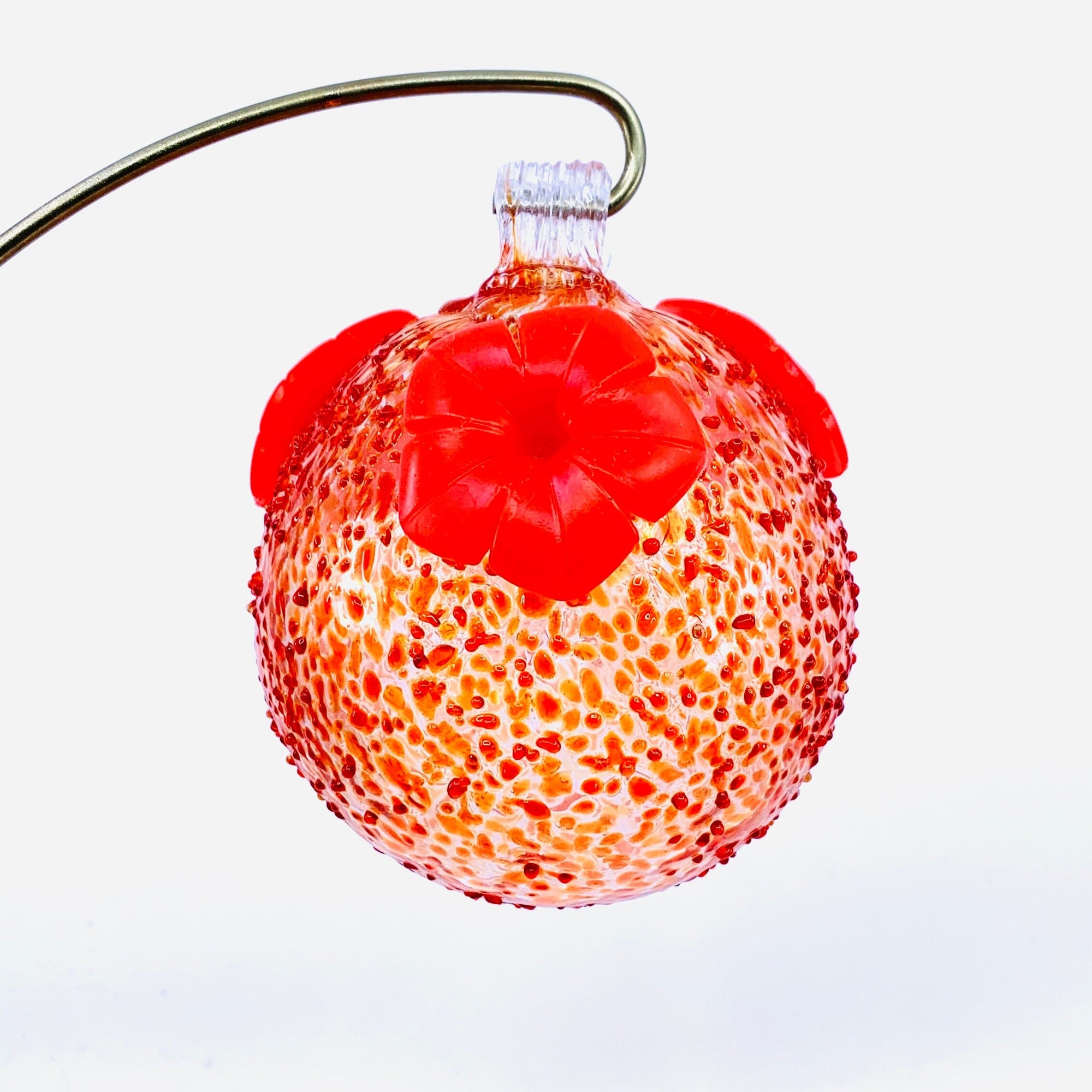 Glass Hummingbird Feeder, Red (E) Decor Gift Essentials 