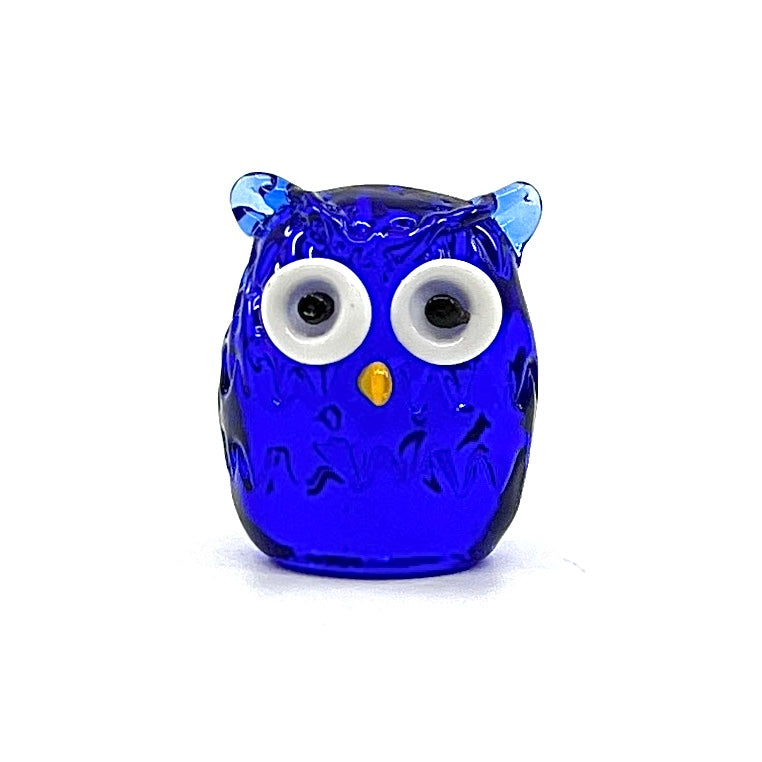 Tiny Glass Owls - Blue 