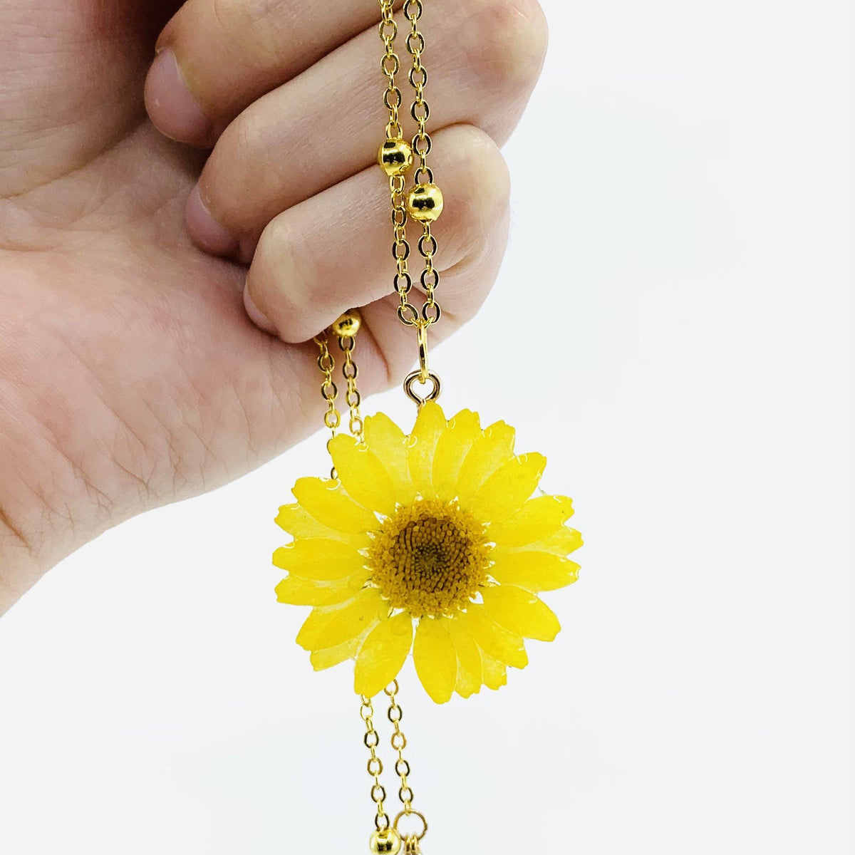 Pressed Flower Necklace Manufactured Overseas 