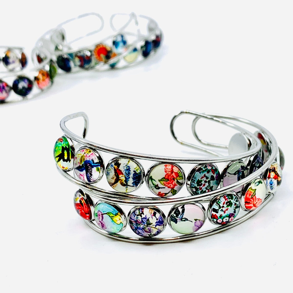Artistic Cuff Bracelet Jewelry - Hummingbird 