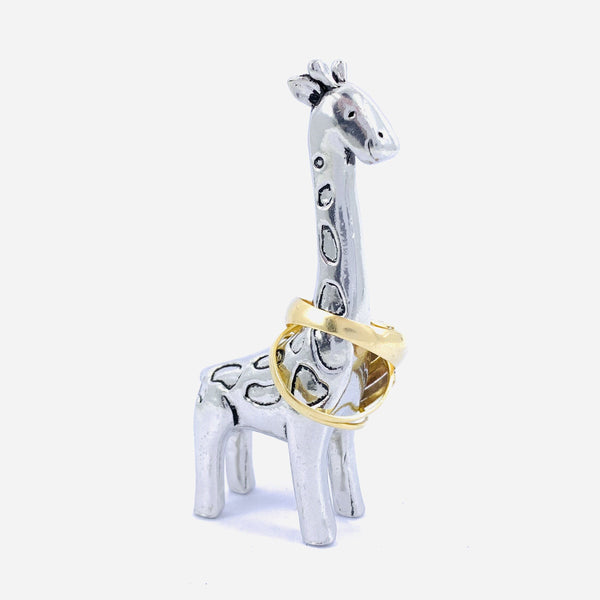 Pewter Ring Holder, Giraffe Luke Adams Glass Blowing Studio