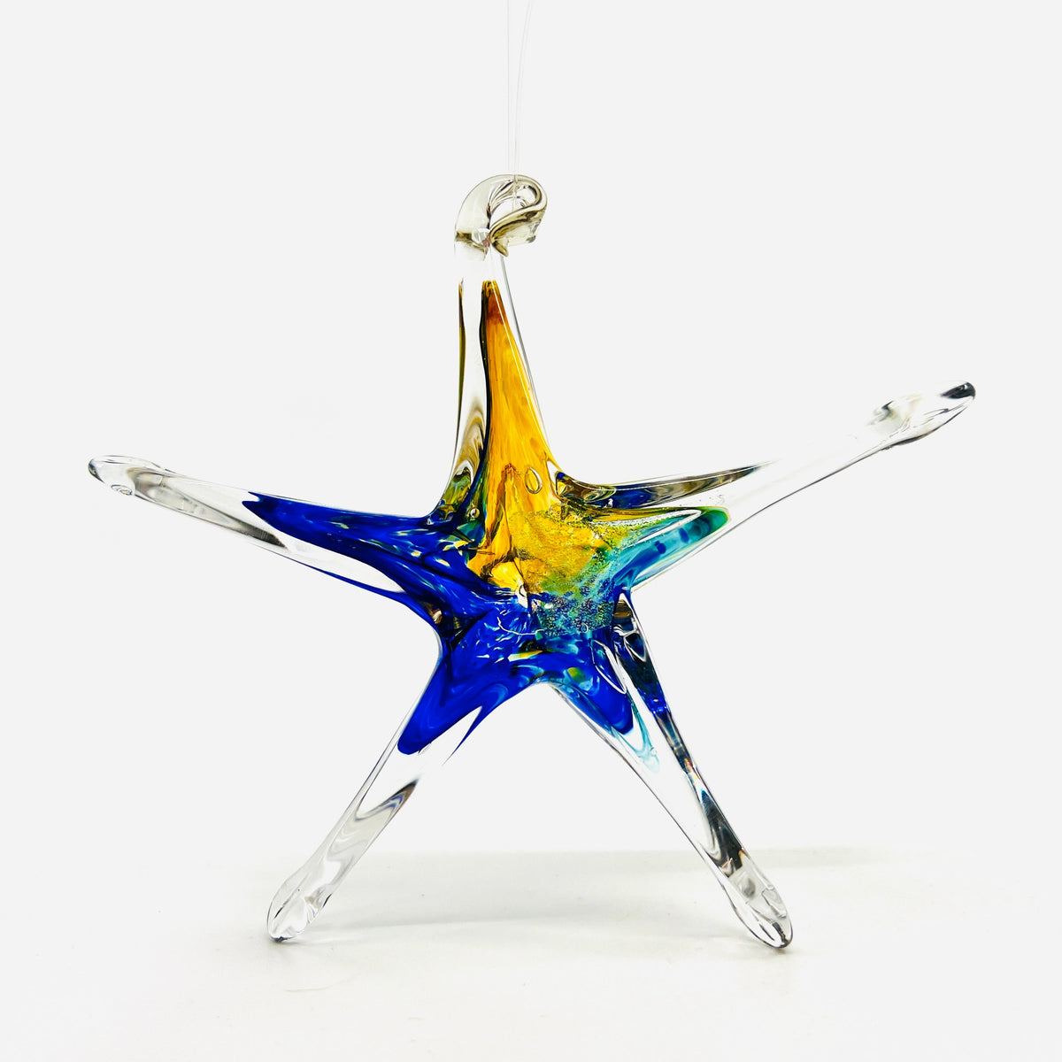 Star Ornament, Ocean Tide Suncatcher Luke Adams Glass Blowing Studio 