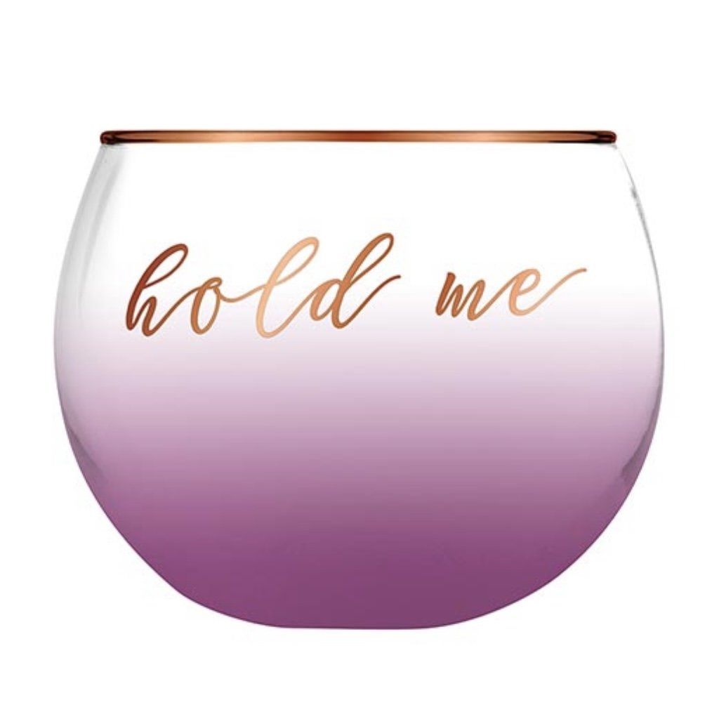 Round Wine Glass - Hold Me Slant Collection 