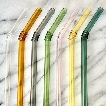 Colored Glass Straws Accessory Nomatiq 