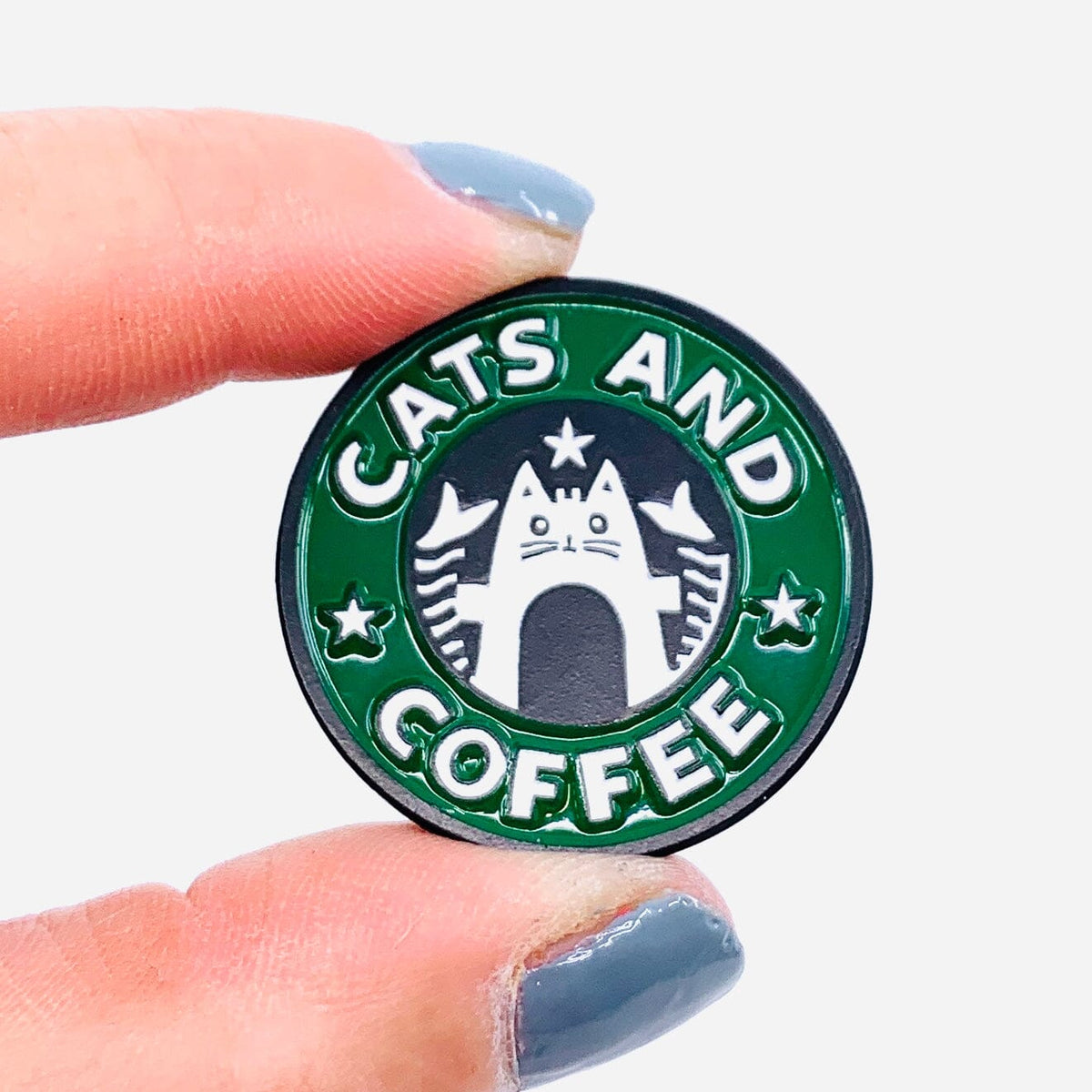 Feel Good Pins Accessory - Cats and Coffee 