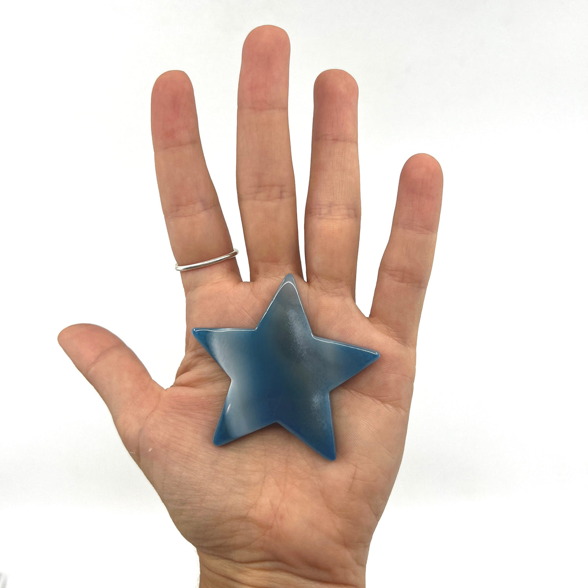 Agate Pocket Star Miniature Nature&#39;s Artifacts Light Blue 