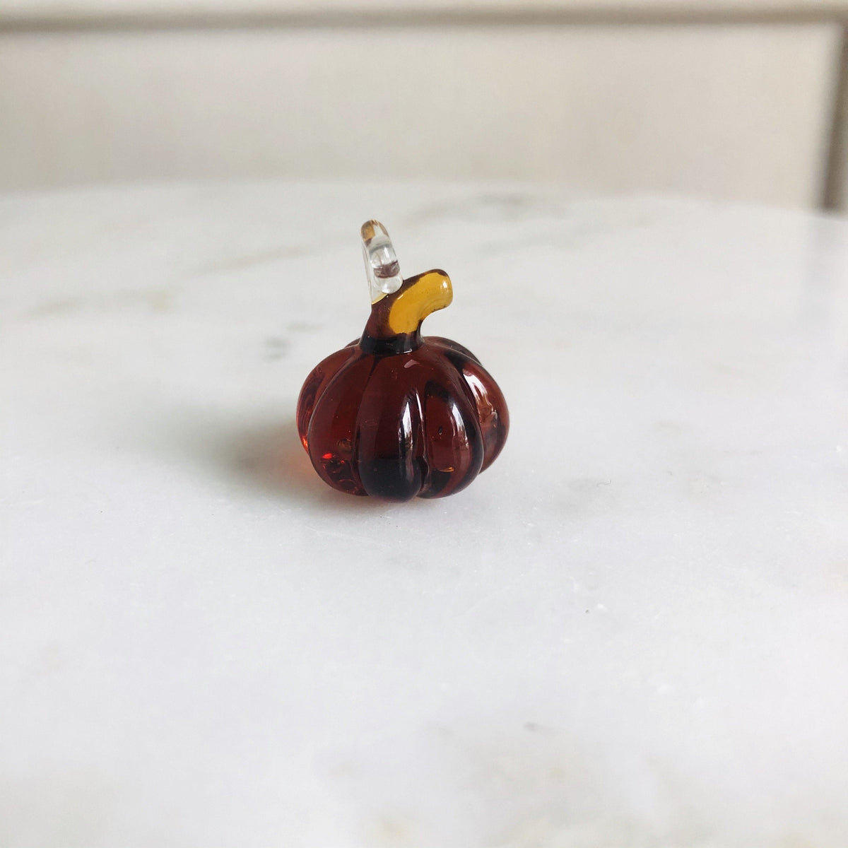 Even Tinier Tiniest Glass Pumpkin Luke Adams Glass Blowing Studio Harvest 