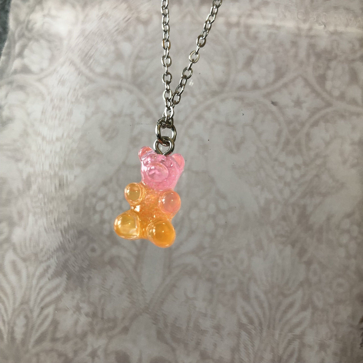 Gummy Bear Pendants Luke Adams Glass Blowing Studio Pink Orange 