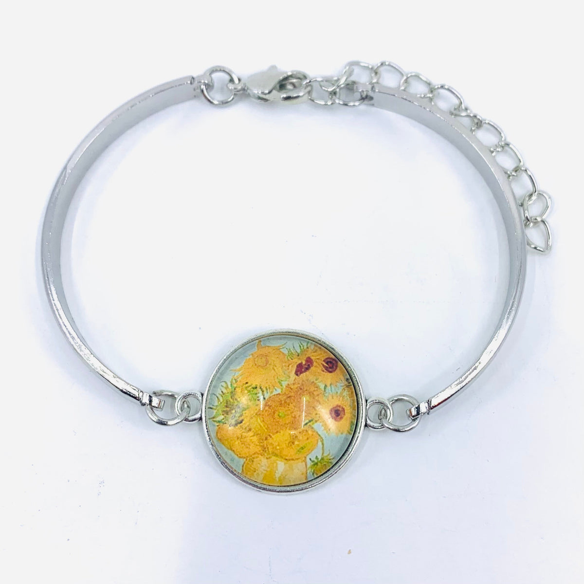 Fine Art Pendant Bracelet Jewelry - Sunflowers 