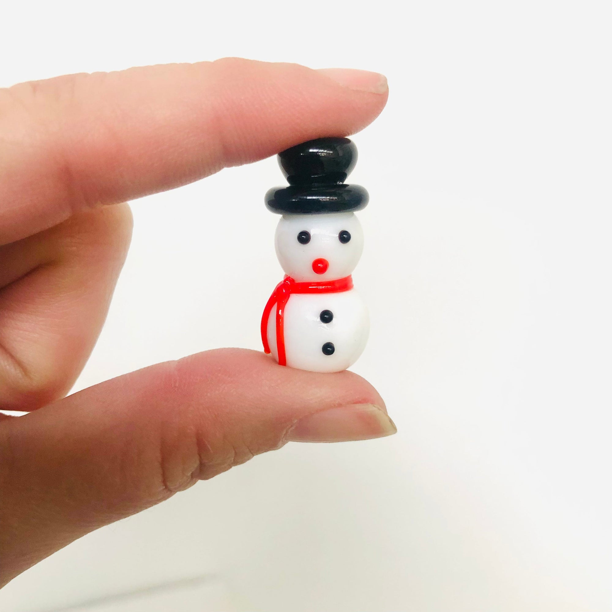 Little Glass Snowman Miniature - 
