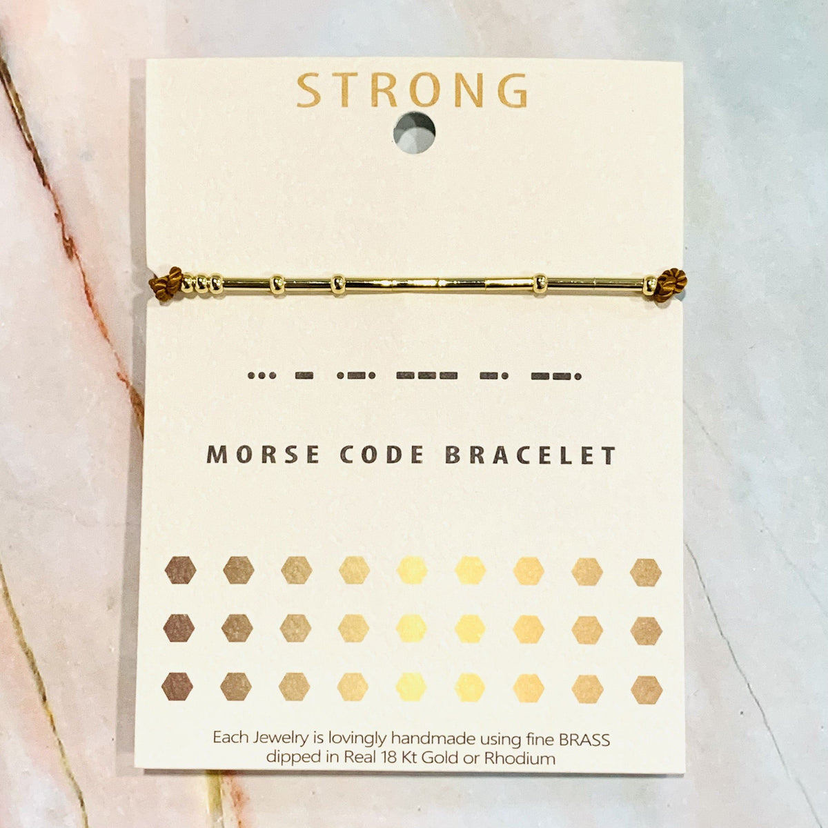 Morse Code Bracelet Lauren-Spencer Strong 