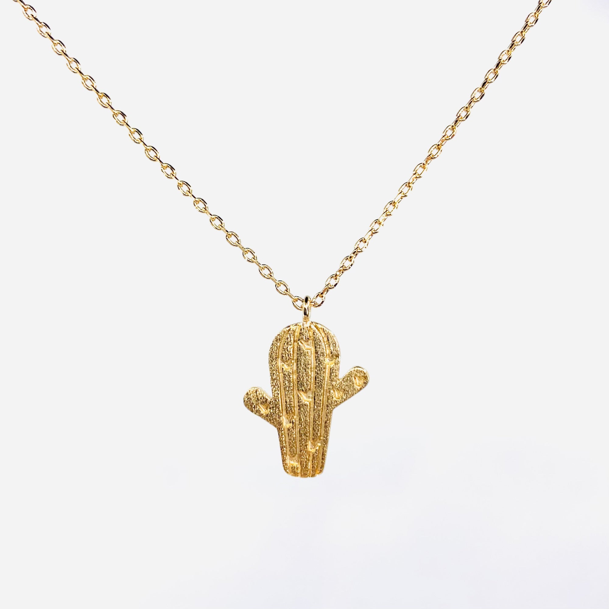 Cactus Pendant Necklace Jewelry Cloie NY 