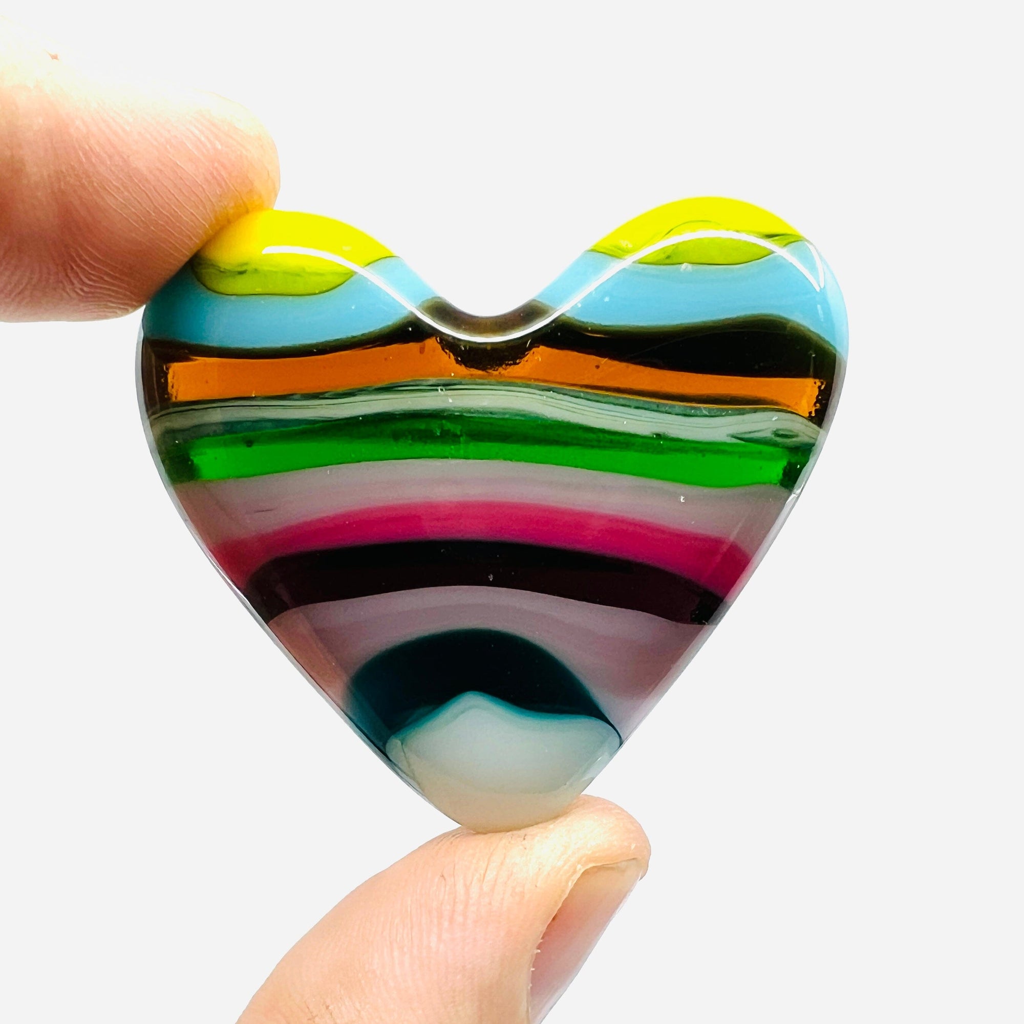 Fused Pocket Heart 375 Miniature Glimmer Glass Gifts 
