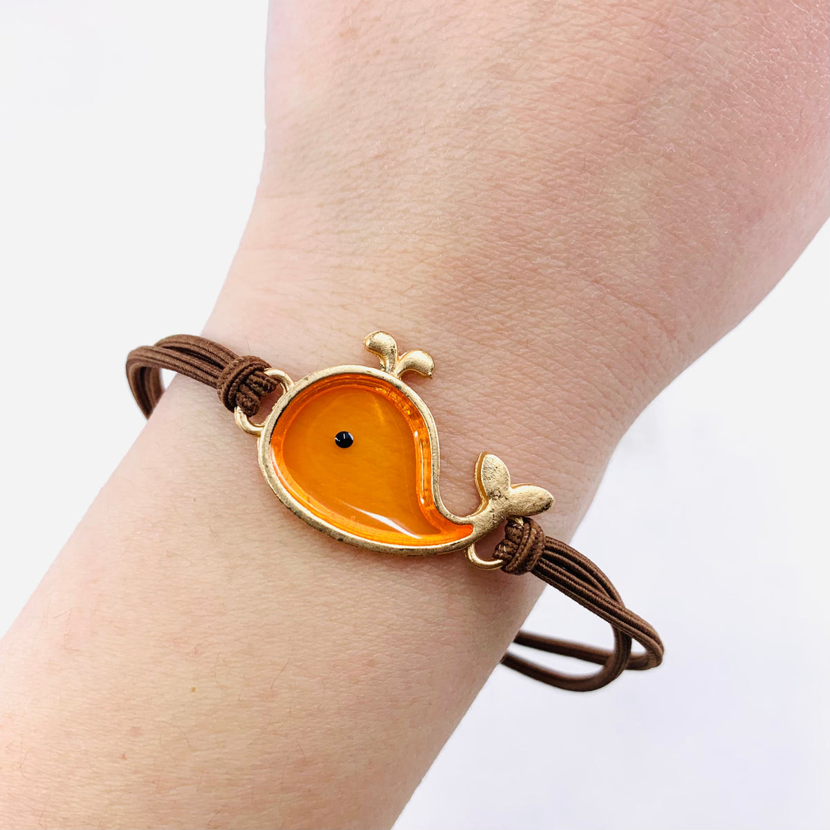 Baby Whale Bracelets Jewelry - Orange 