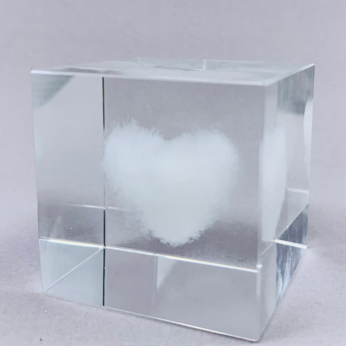 Heart Cloud Paperweight Luke Adams Glass Blowing Studio 