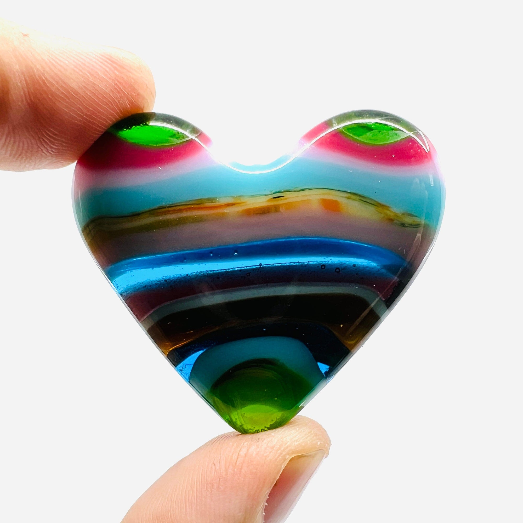 Fused Pocket Heart 391 Miniature Glimmer Glass Gifts 