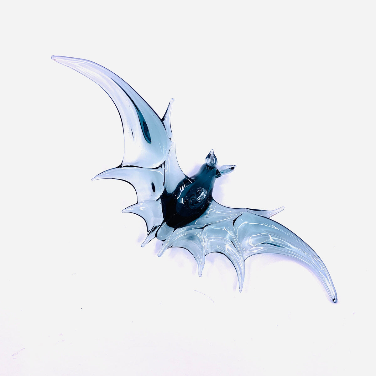 Glass Flying Bat Ornament, 3 Ornament WGK Glass Art Inc 