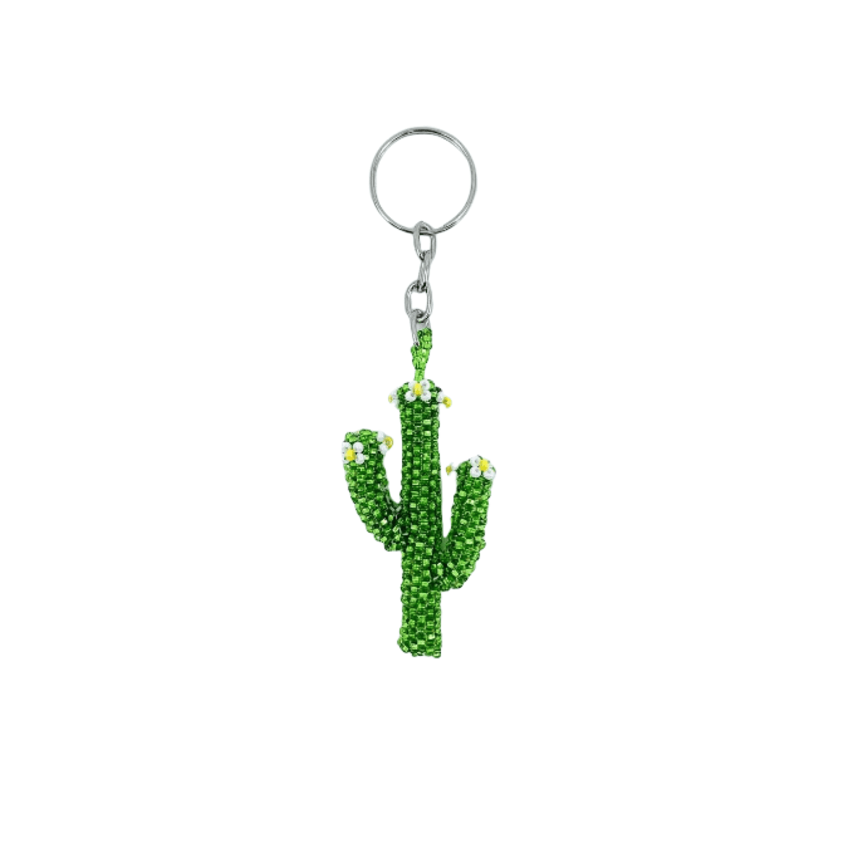 Glass Beaded Keychain, Cactus Accessory Lumily 