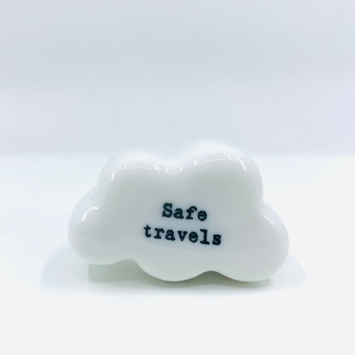 Little Porcelain Cloud Figures Miniature East of India Safe travels 