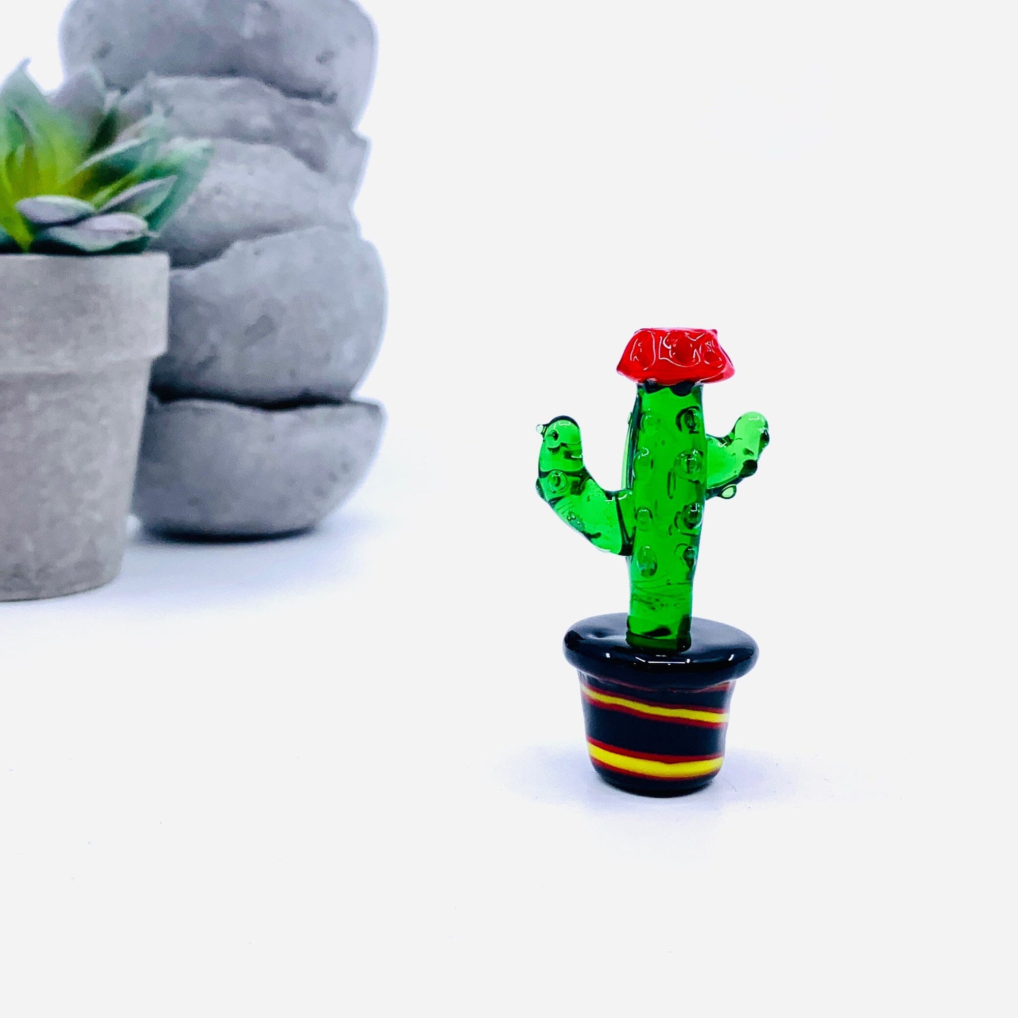 Glass Cactus Beret Miniature - 