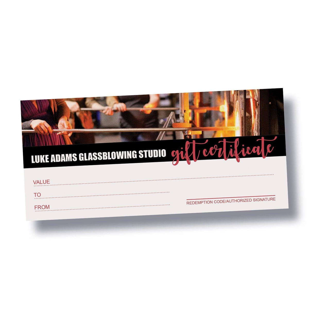 Gift Certificate Gift Card Luke Adams Glass Blowing Studio 