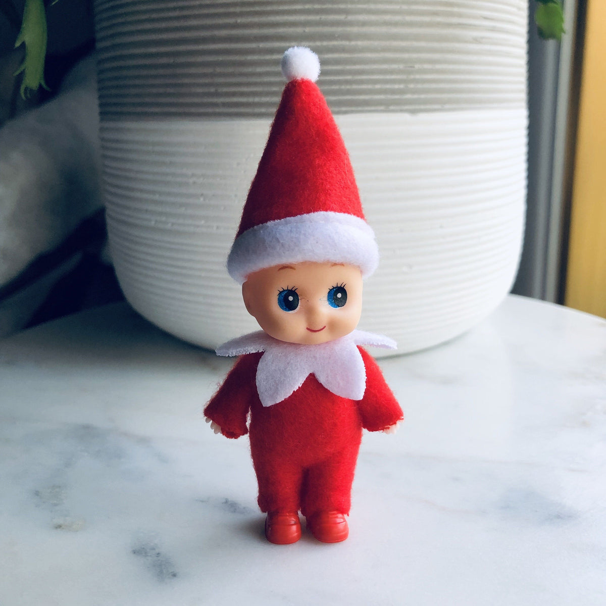 Baby Elf Luke Adams Glass Blowing Studio Red with Shoes 