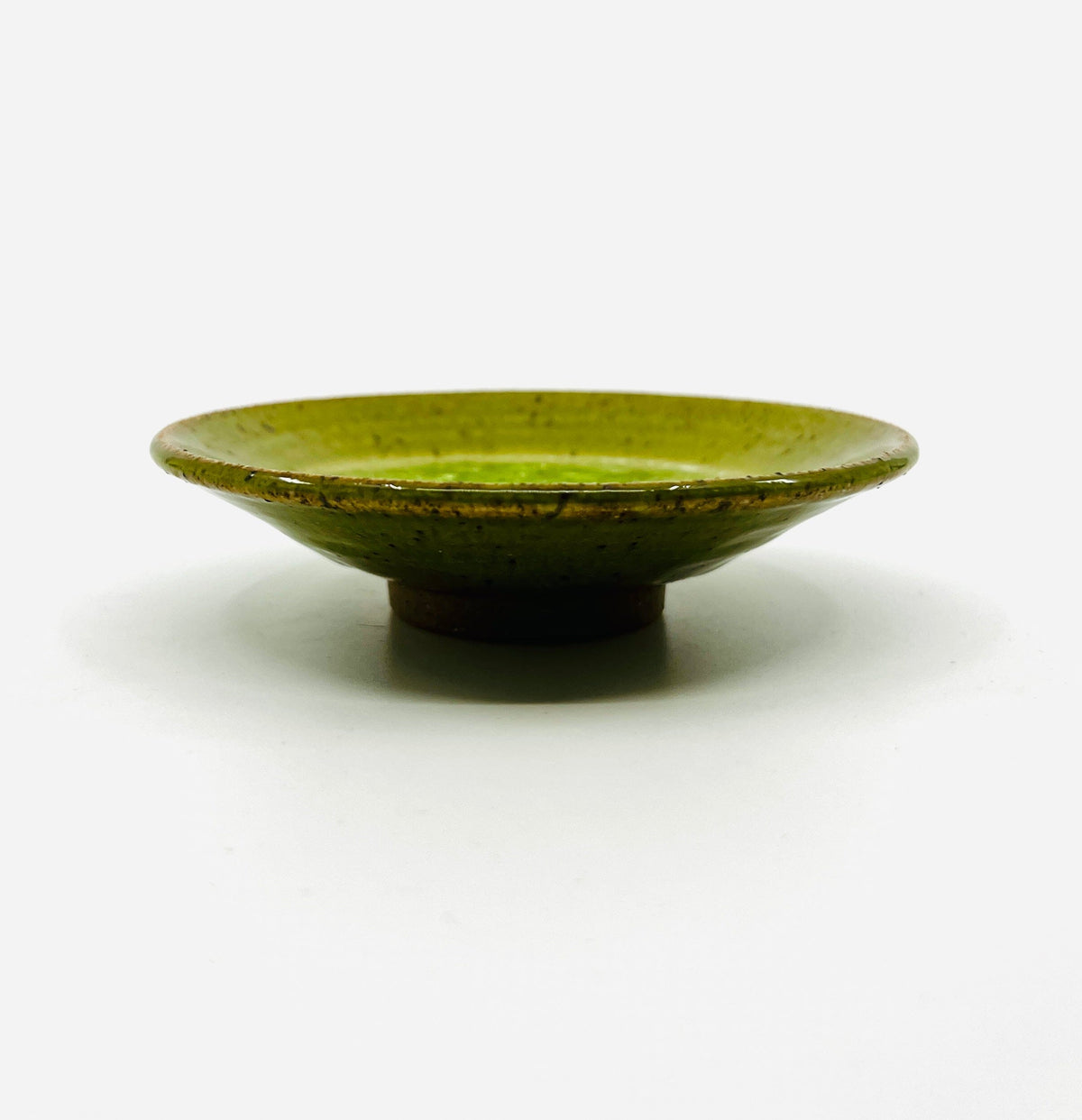 Small Ceramic and Glass Dish, Wheat Grass Decor Dock 6 