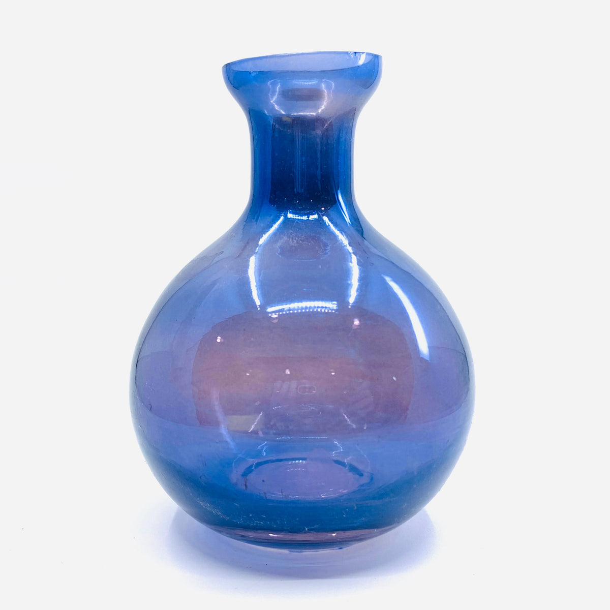 Iridescent Glass Vases One Hundred 80 Degrees Indigo 