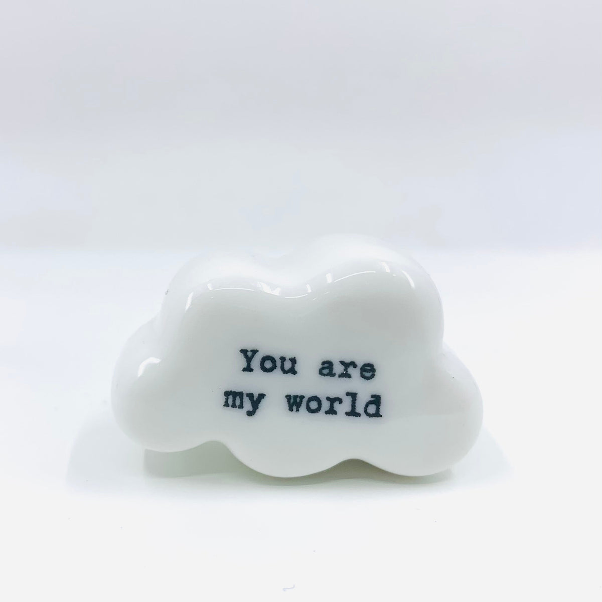 Little Porcelain Cloud Figures Miniature East of India You are my world 