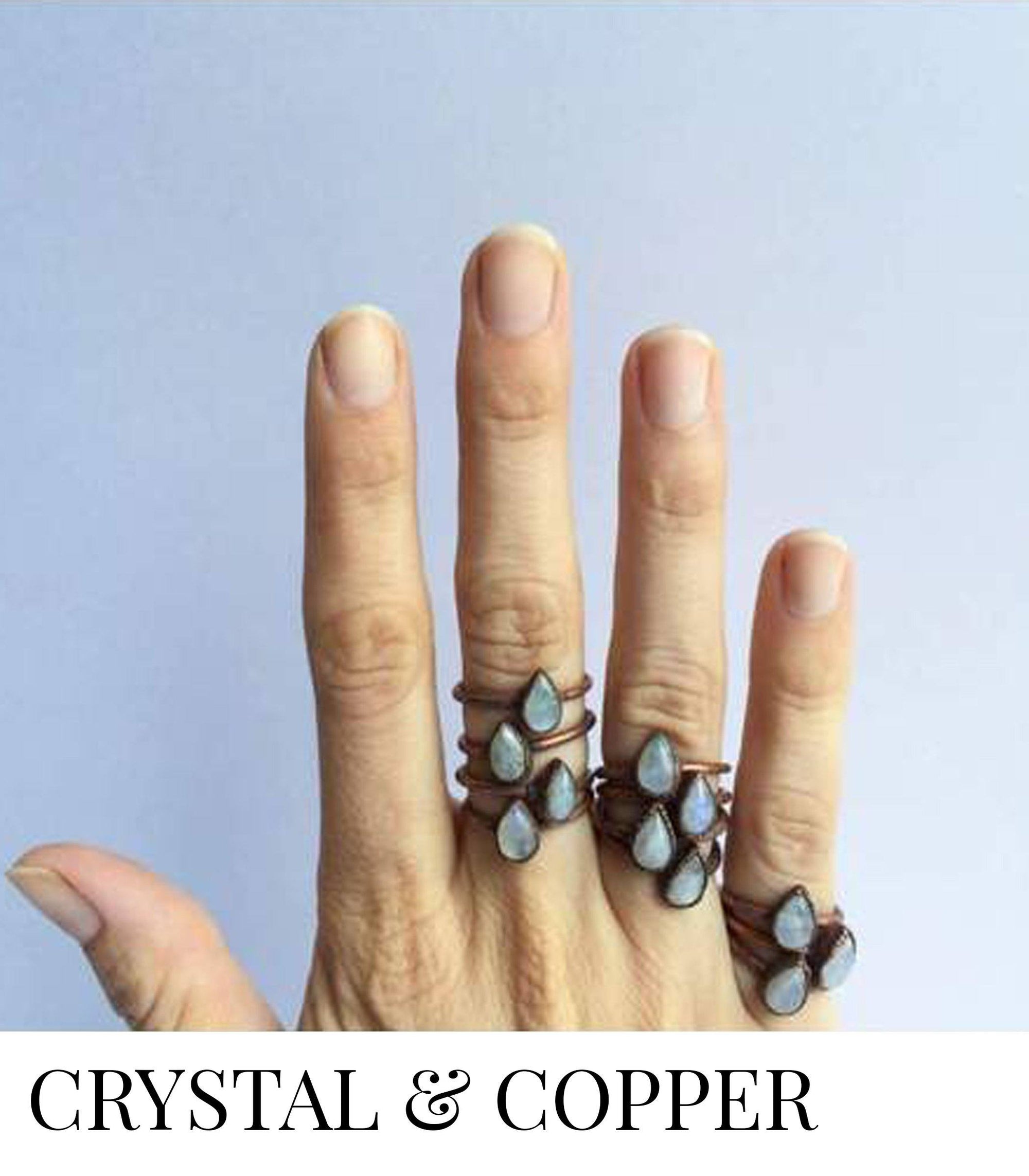 Crystal and Copper Jewelry