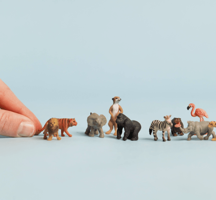 Tiny Rubber Animals