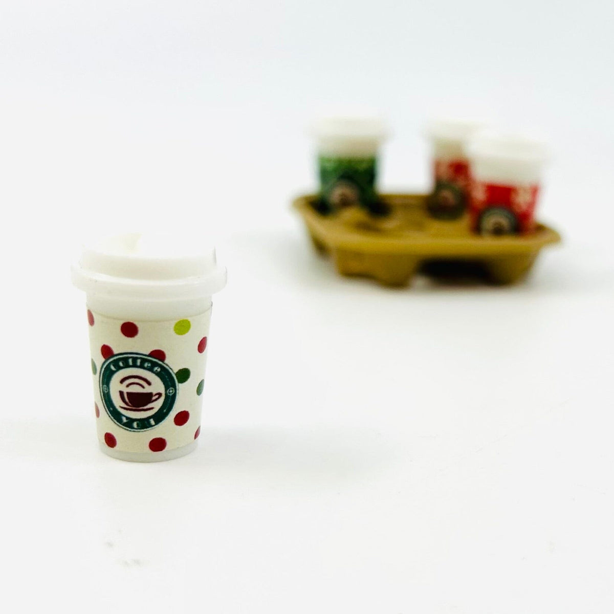 Tiny To Go Coffee Cup, Dots Miniature - 