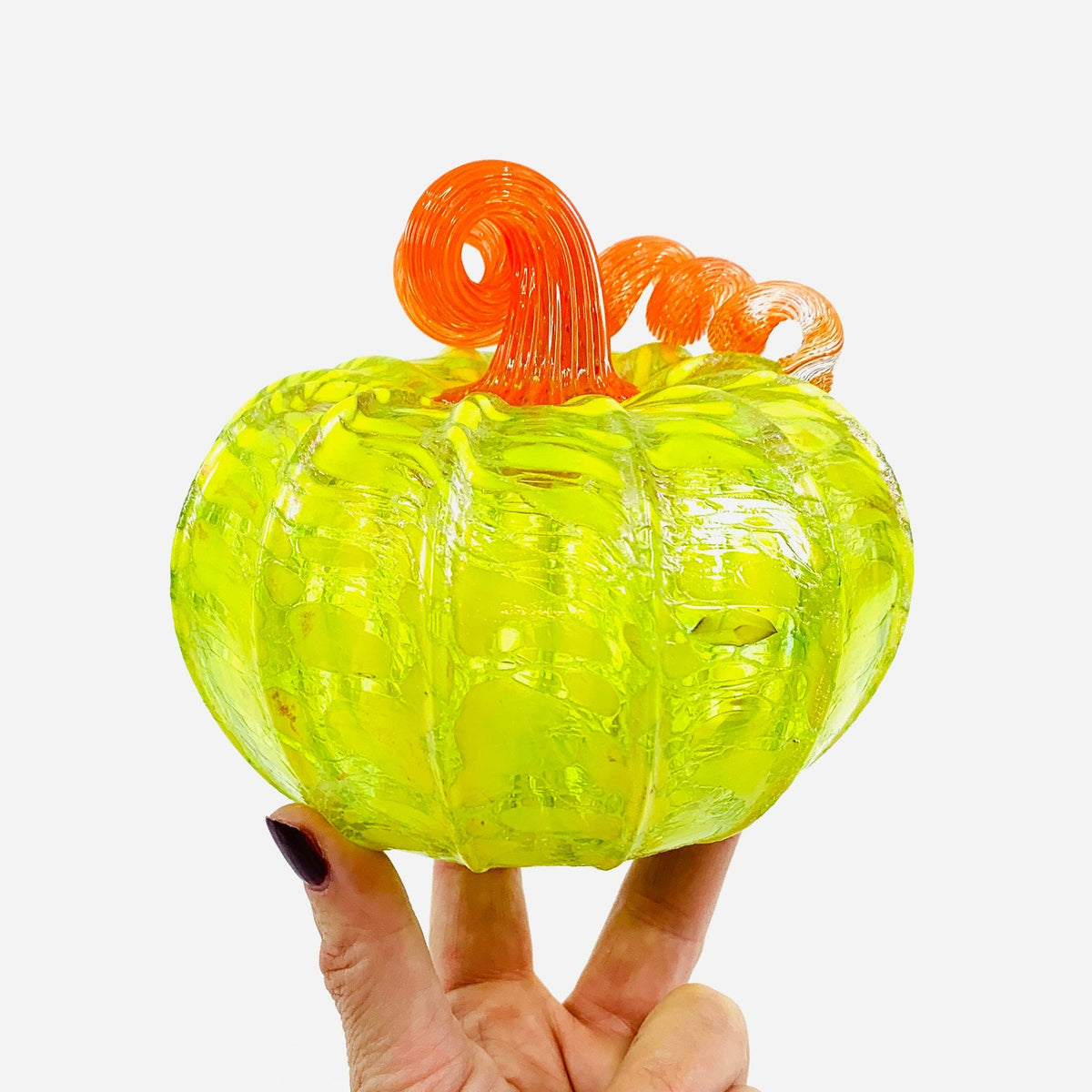 Daily Pumpkin 3920 Fall Squat Gabby Luke Adams Glass Blowing Studio 