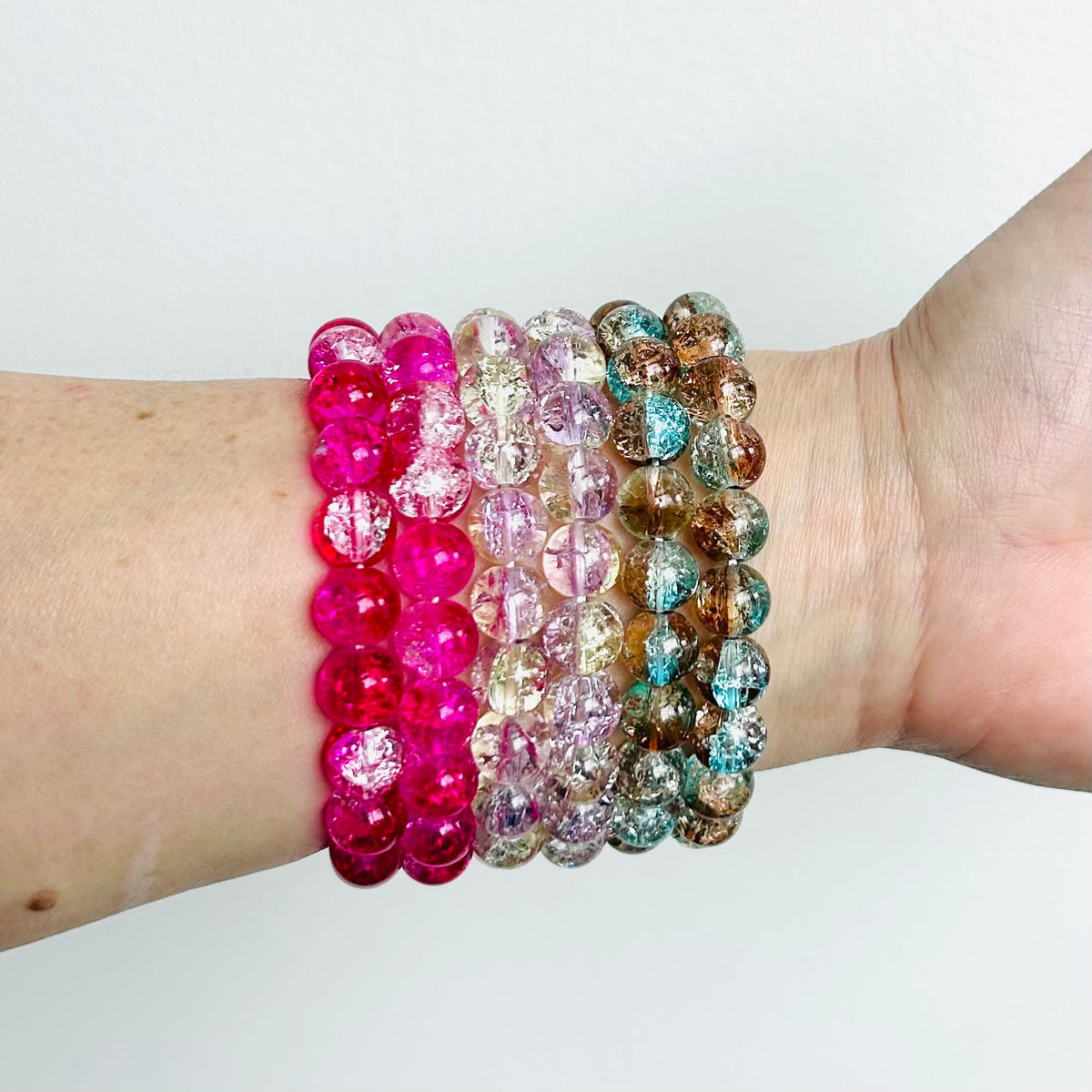 Crackle Glass Bracelets