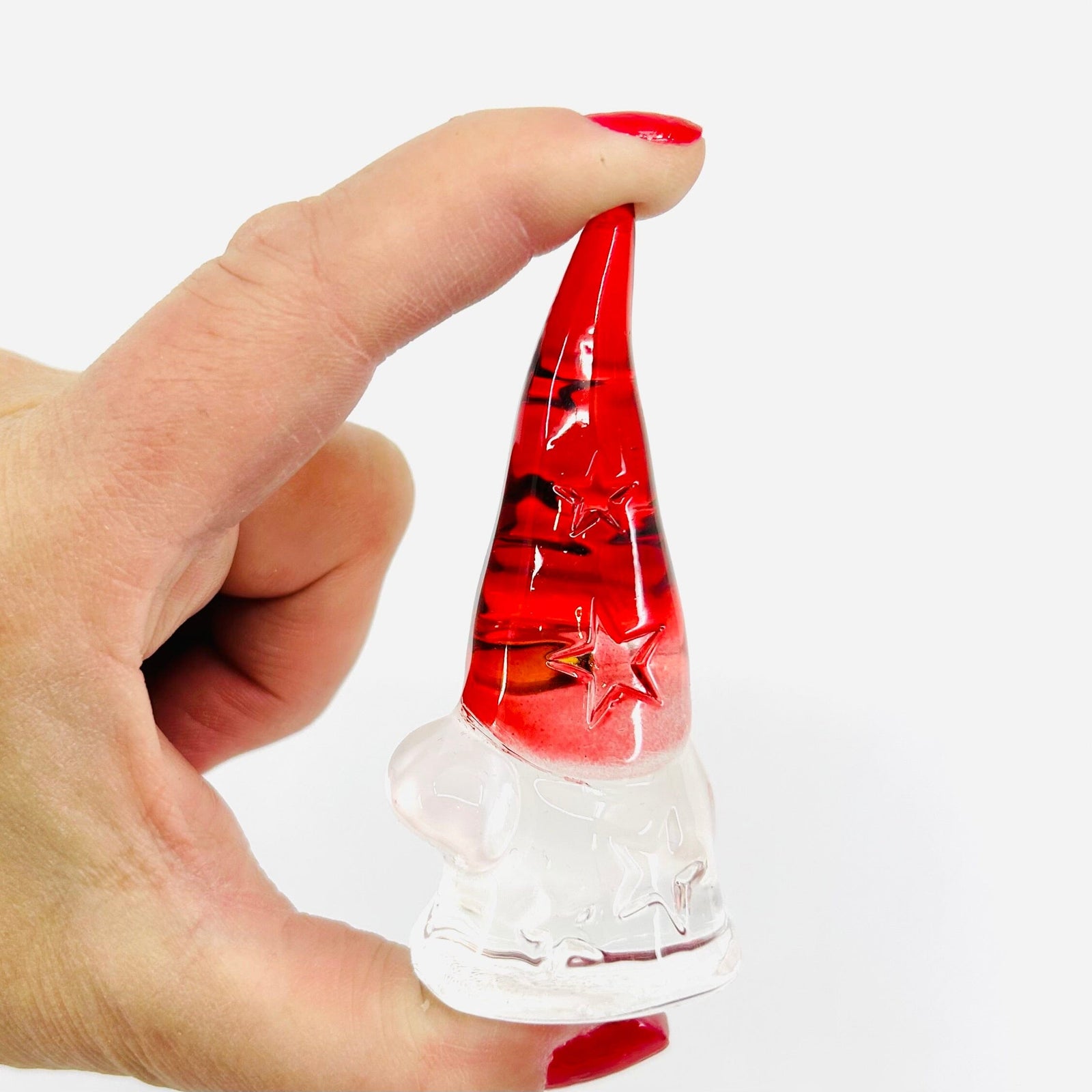 Glass Holiday Star Gnome Miniature Amazon 