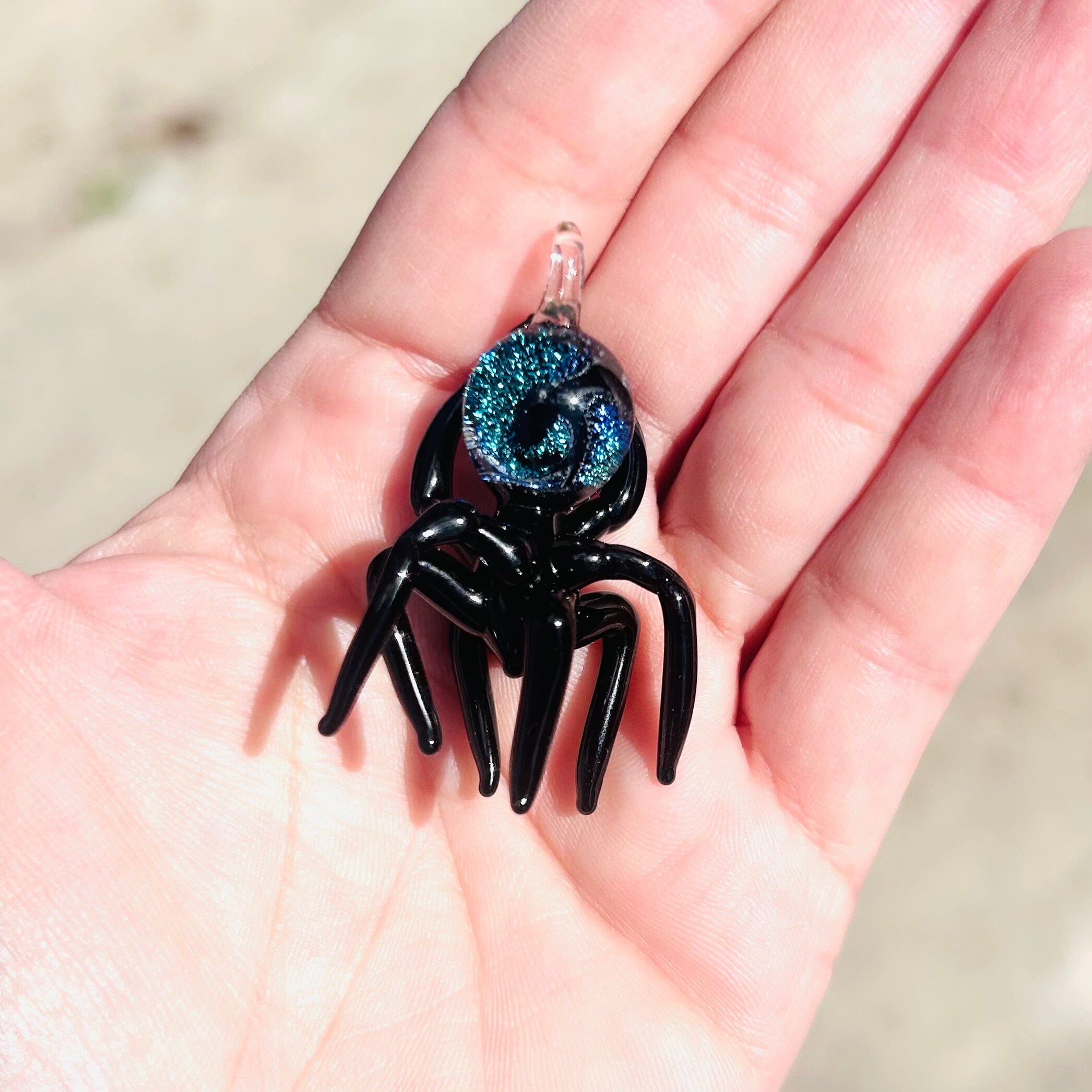 Mini Glass Galaxy Spider 171 - Luke Adams Glass Blowing Studio