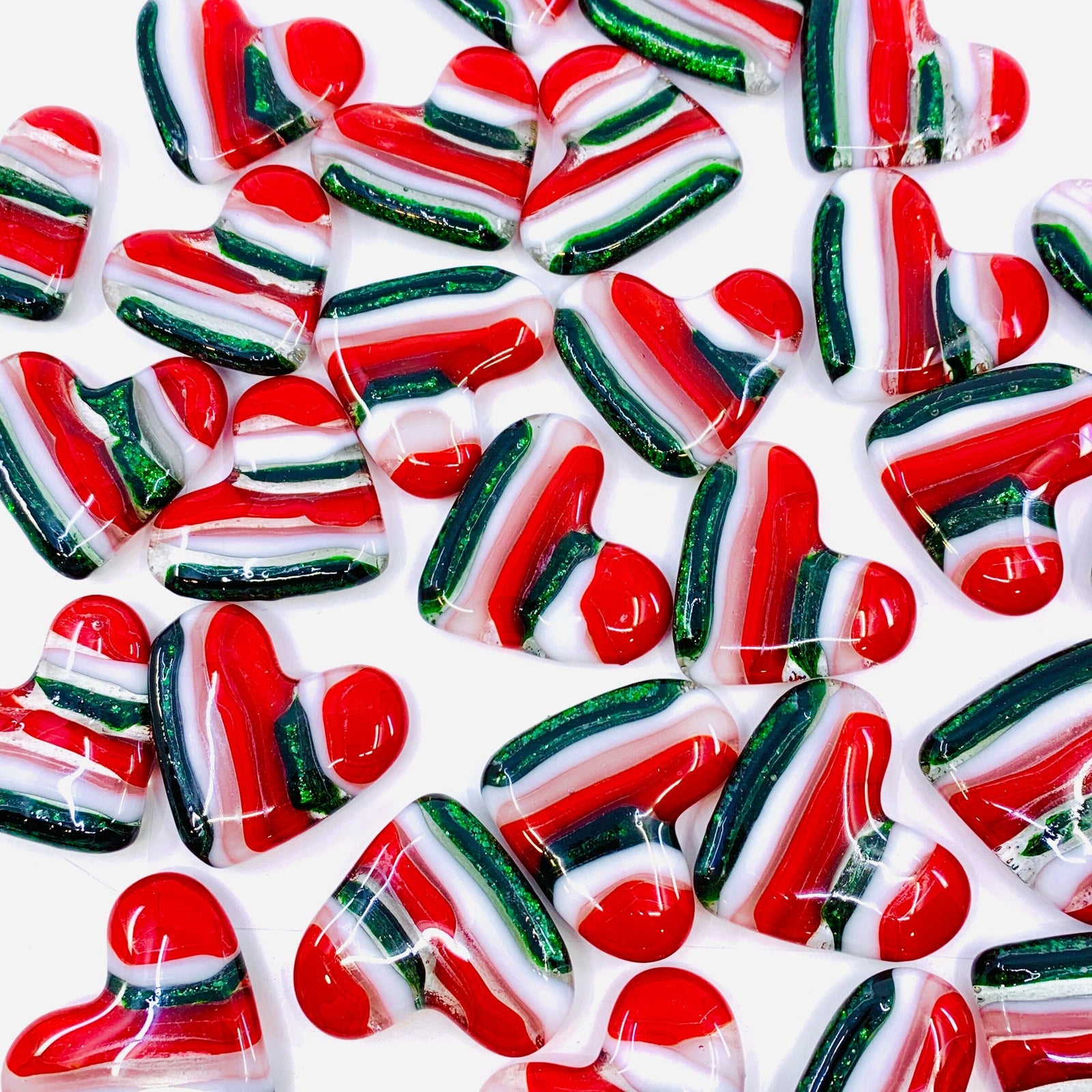 Holiday Stripe Fused Pocket Heart Miniature Jean 