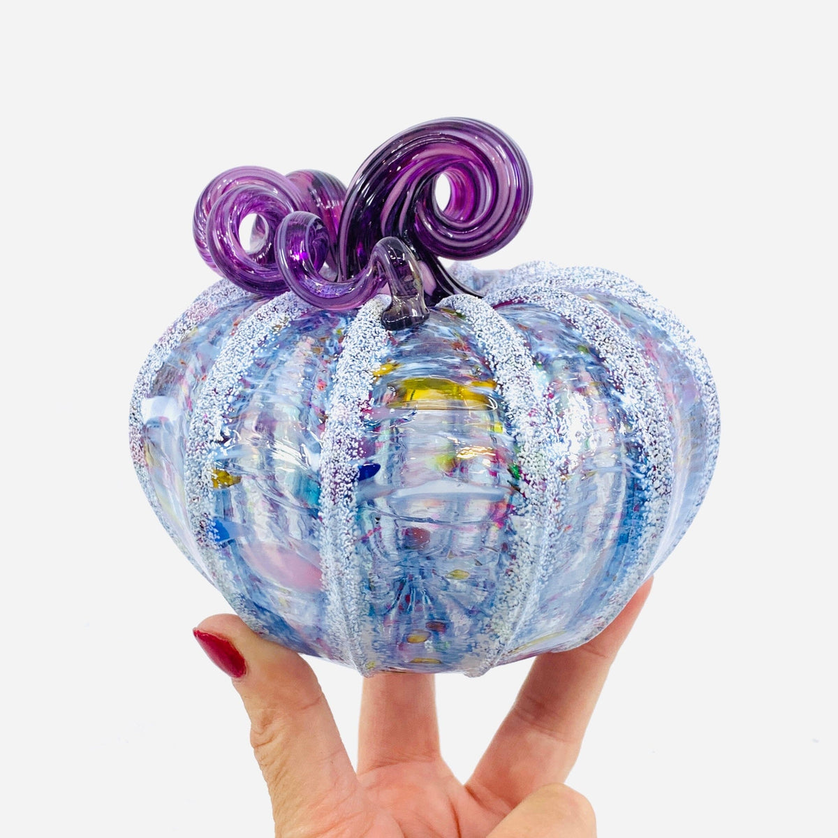 Daily Pumpkin 2059 Snowfall Squat Gabby Luke Adams Glass Blowing Studio 