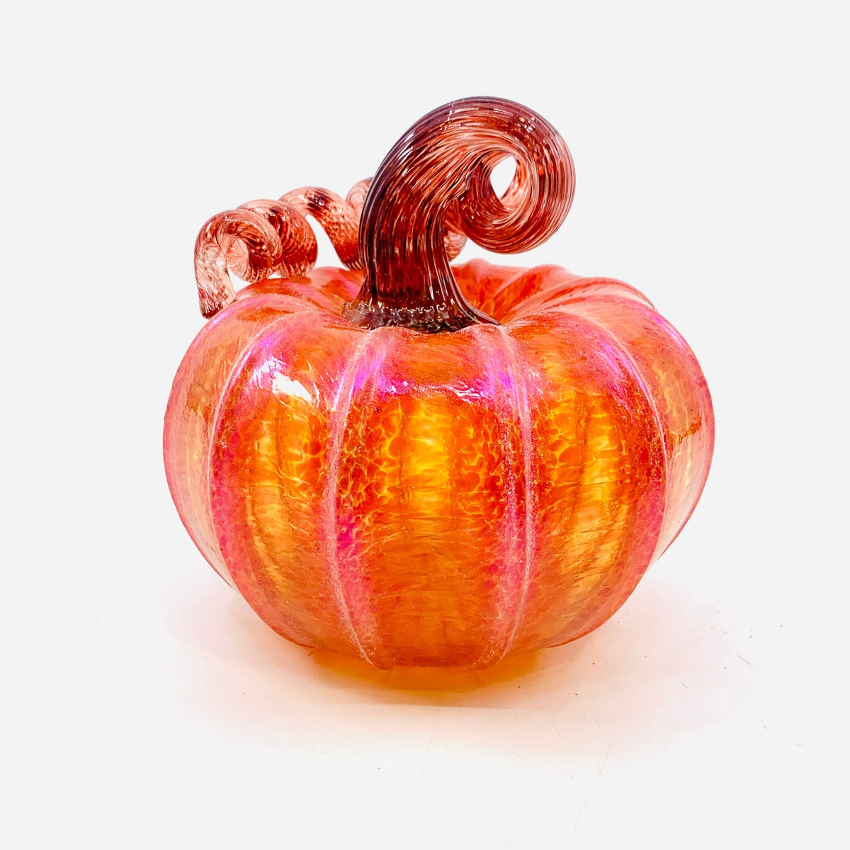 Daily Pumpkin 3884 Fall Shimmer Squat Gabby Luke Adams Glass Blowing Studio 