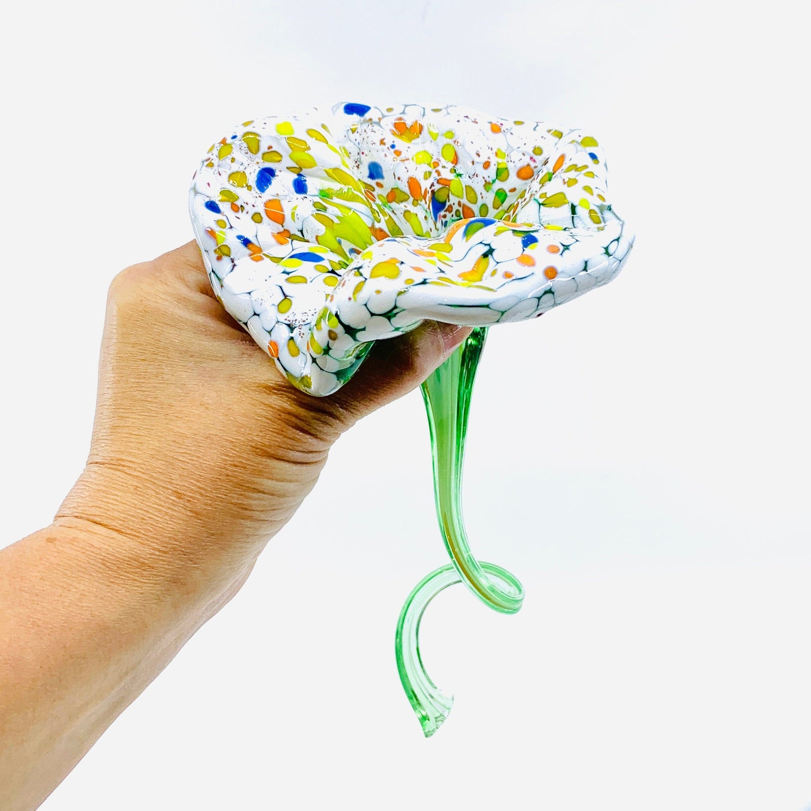 Pulled Glass Flower 153 Decor Luke Adams Glass Blowing Studio 