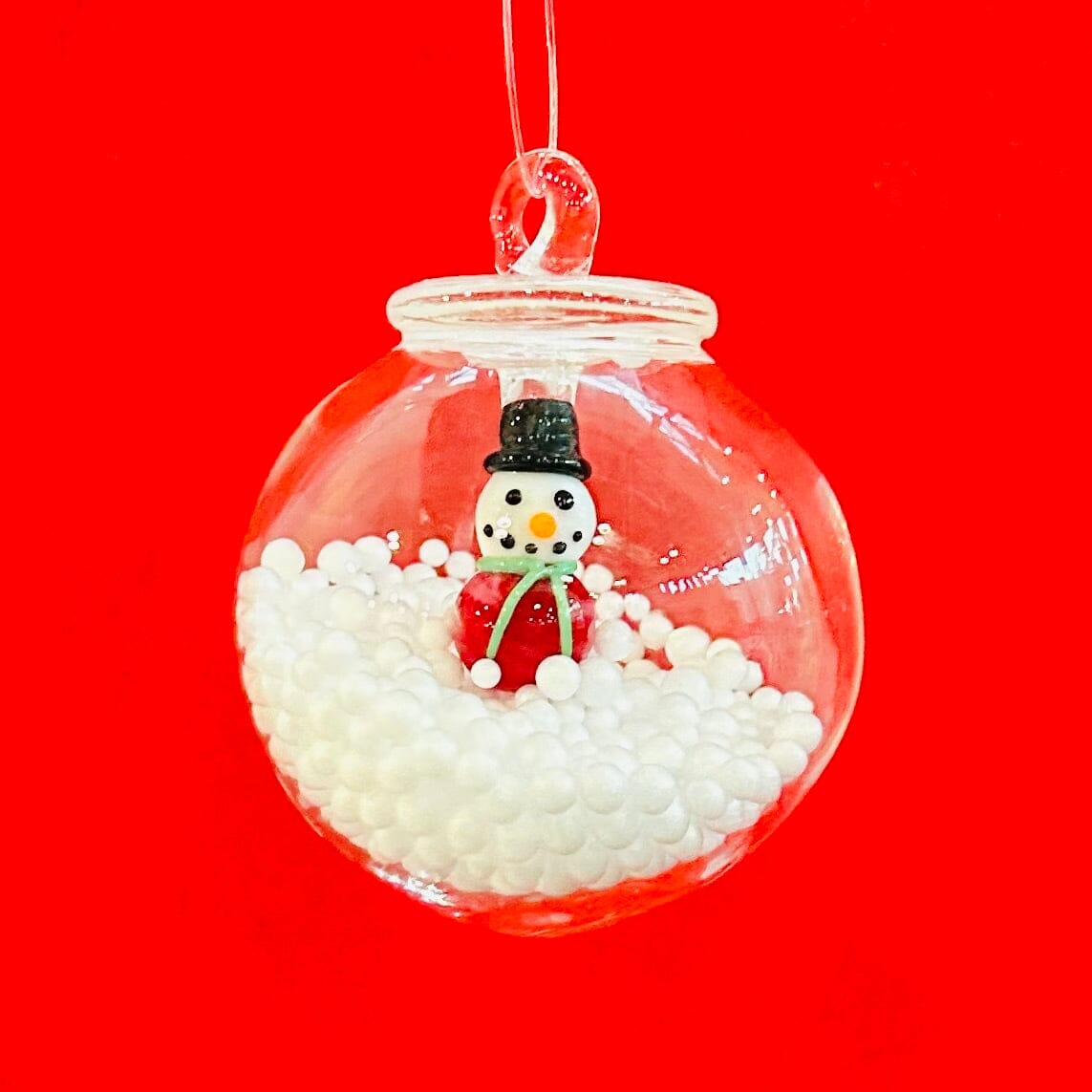 Glass Snow Globe Ornament, Snowman Decor Creative Co-op 