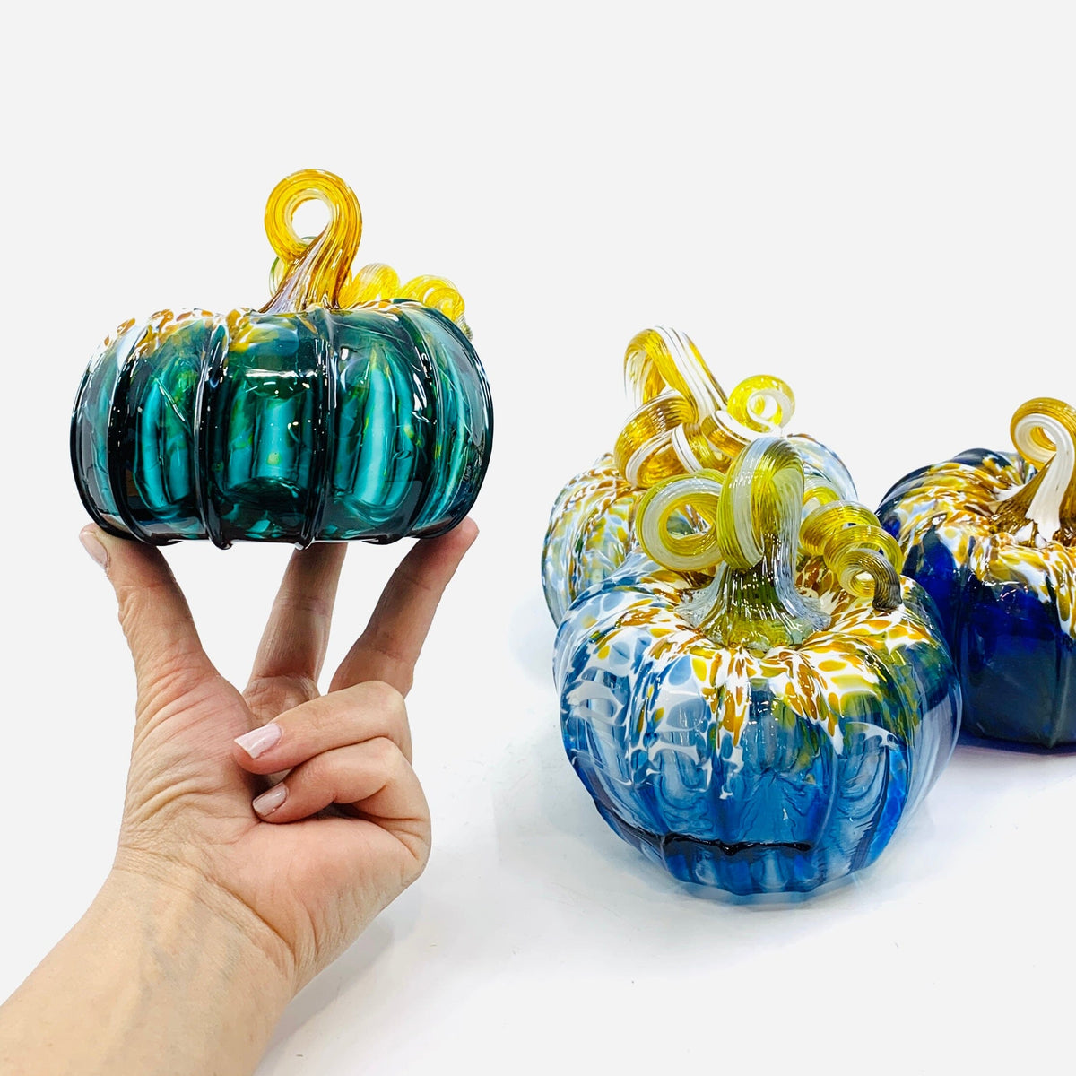 Daily Pumpkin "Ooops" Beachy Squat Gabby Luke Adams Glass Blowing Studio 