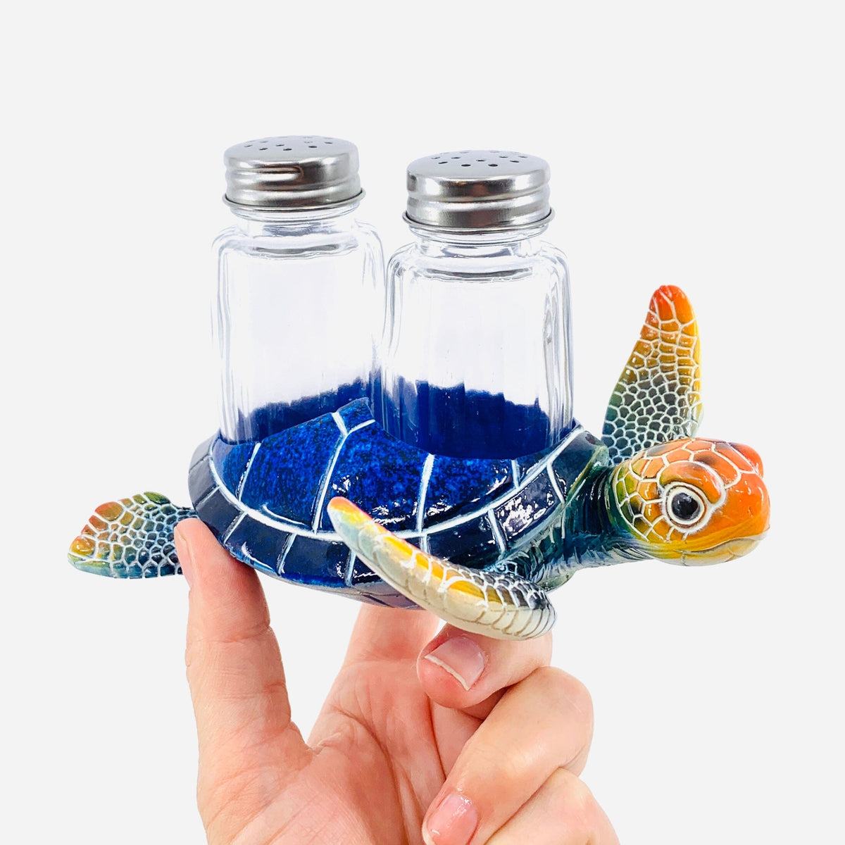 Blue Sea Turtle Salt and Pepper Shaker Chesapeake Bay 