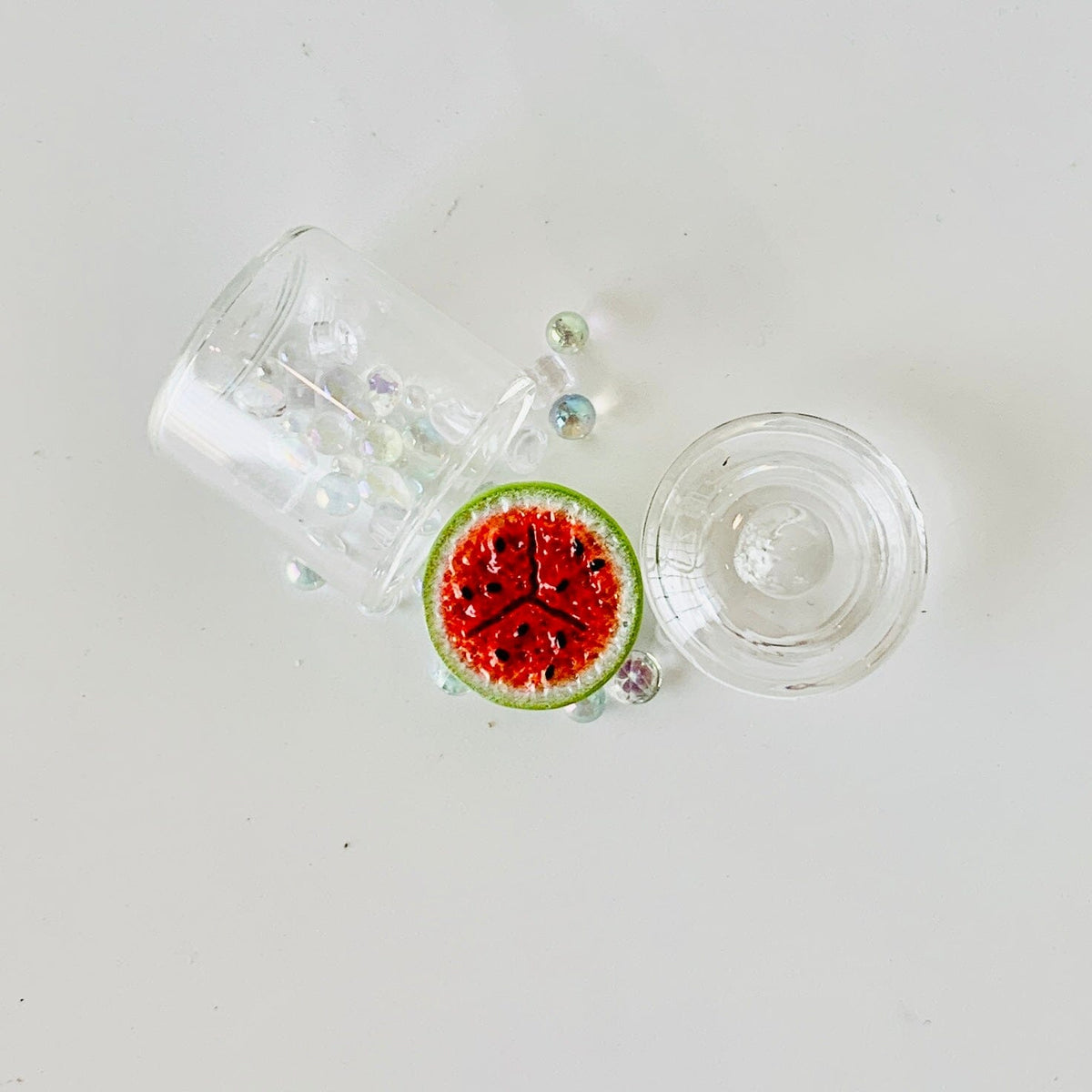 Tiniest Glass Jar of Watermelon Miniature - 