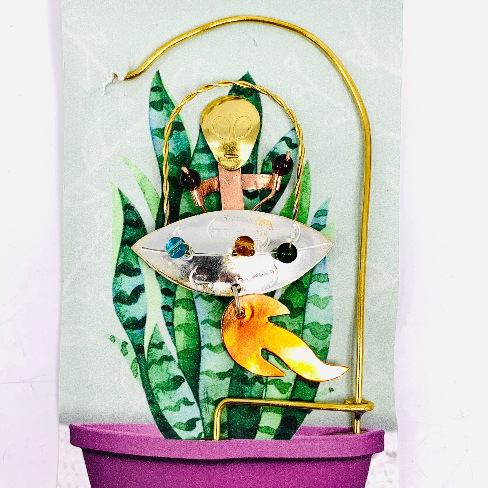 Plant Hangers 17, UFO Miniature Pilgrim Imports 