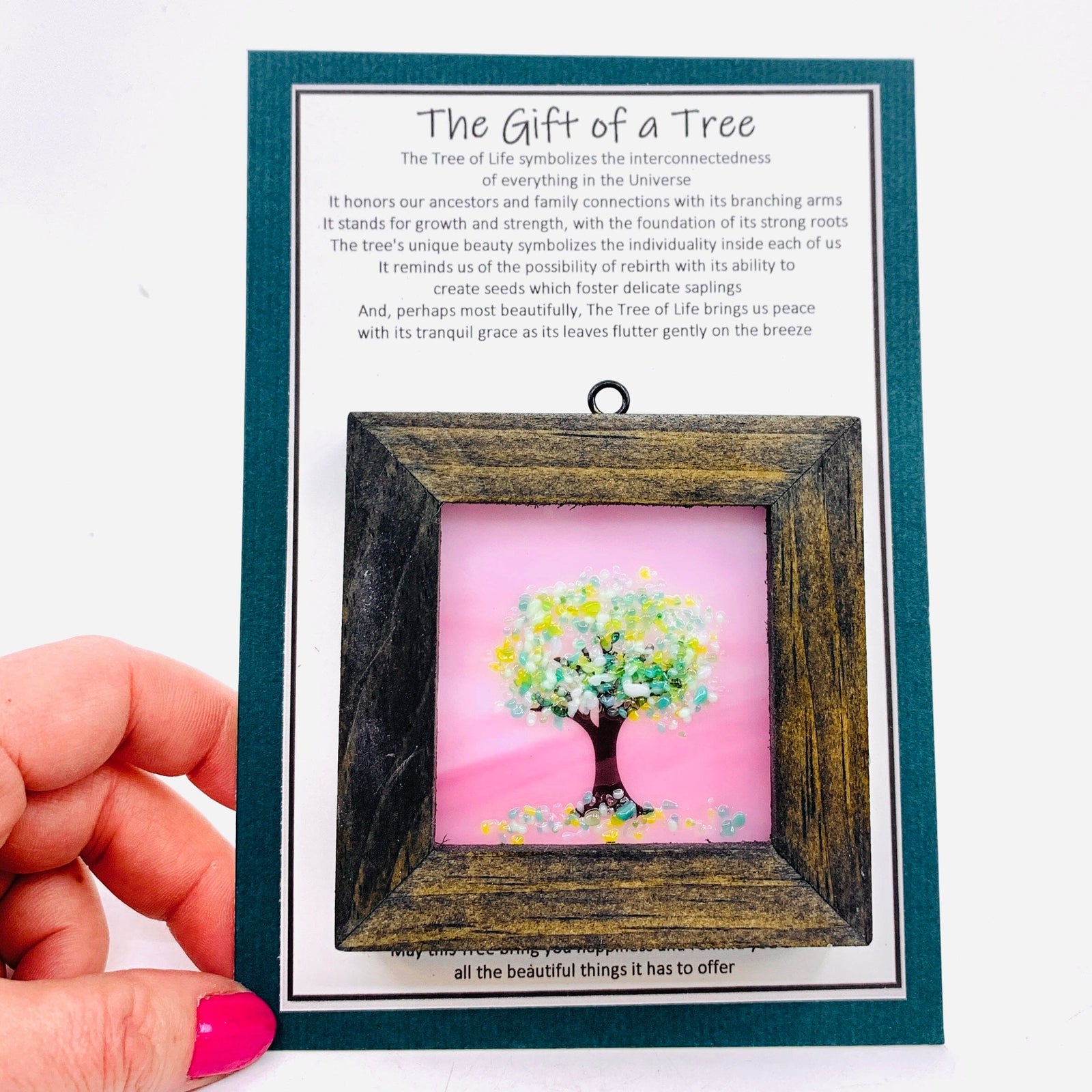 Fused Glass Tree of Life Shadow Box 37 Decor Glimmer Glass Gifts 