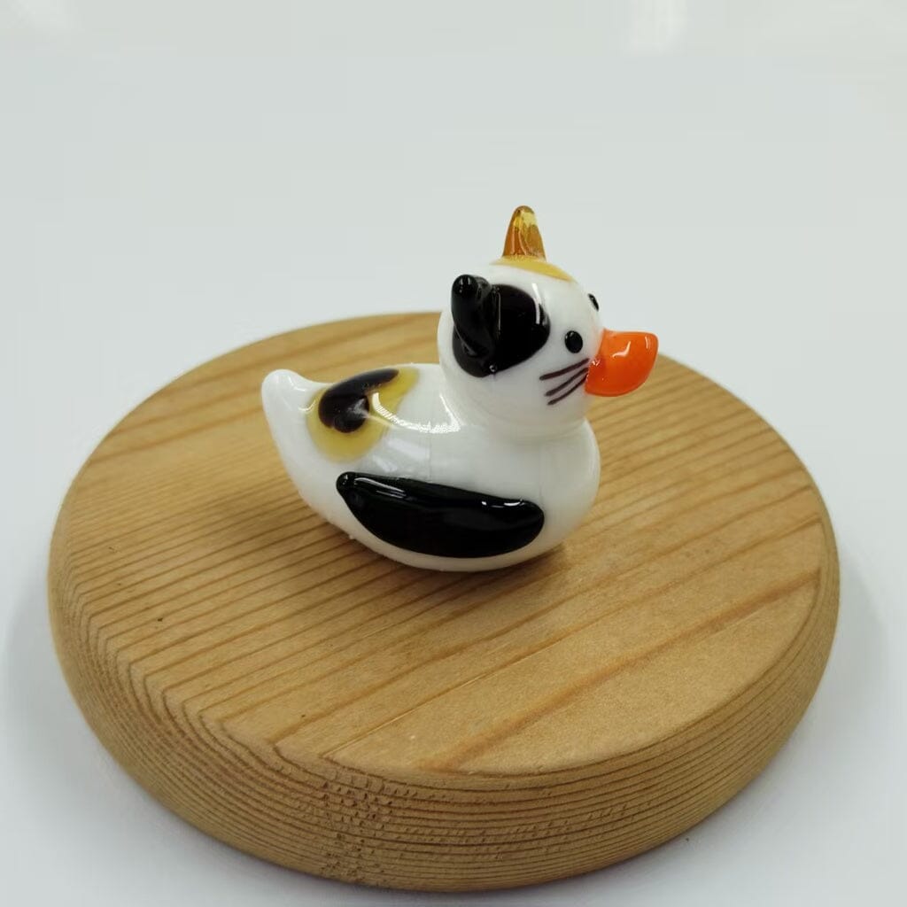 Meow Cat - Mini Glass Rubber Duck Miniature Alex 