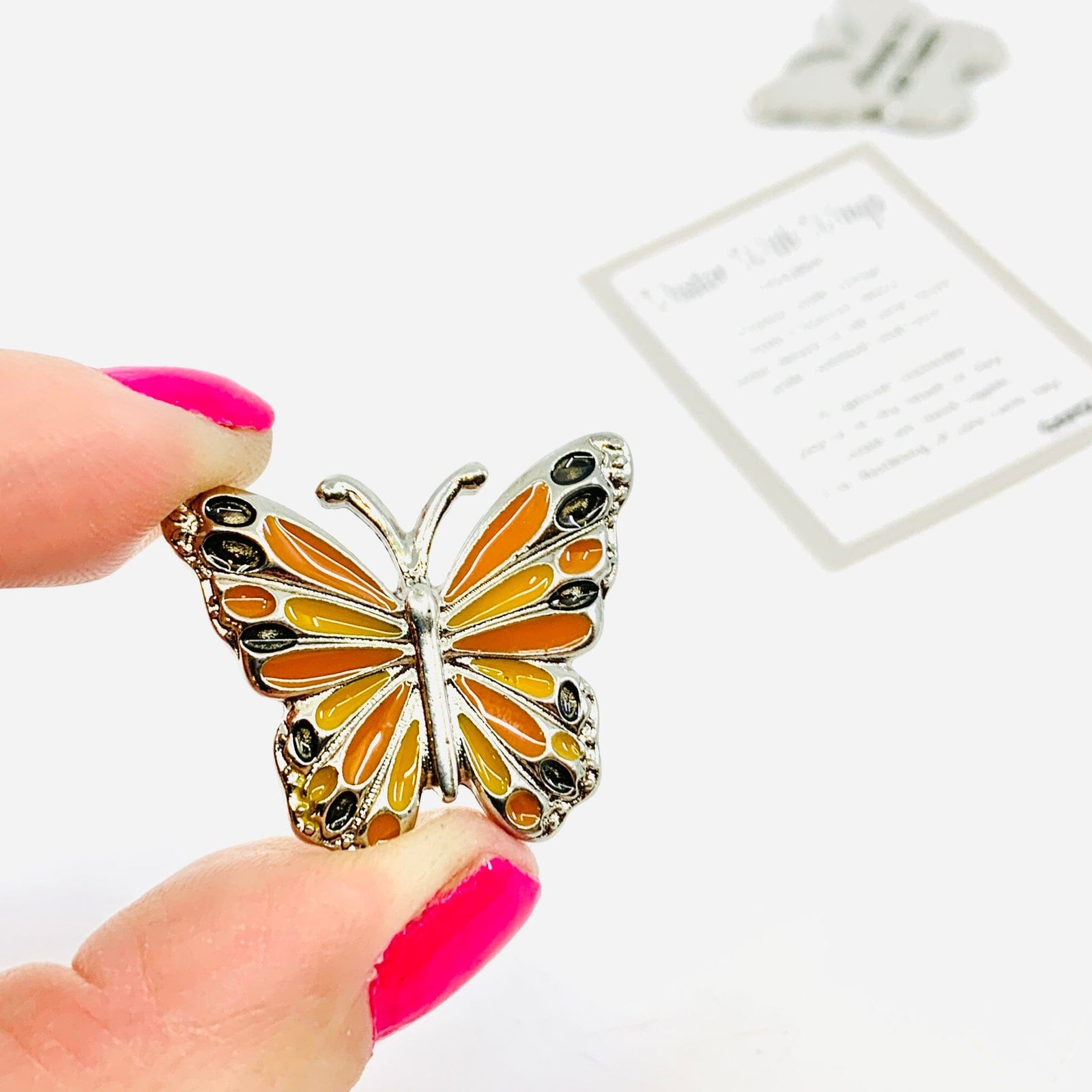 Visitor with Wings Pocket Charm PT 133 Butterfly Miniature GANZ 
