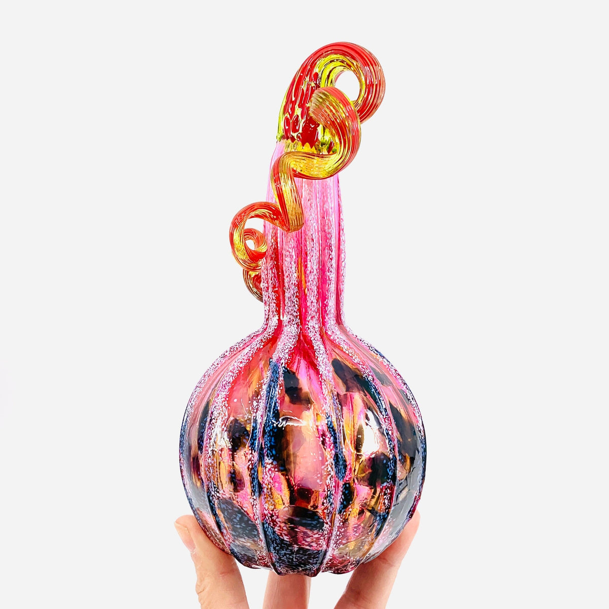 Daily Pumpkin 1402 Holiday Gourd Gabby Luke Adams Glass Blowing Studio 