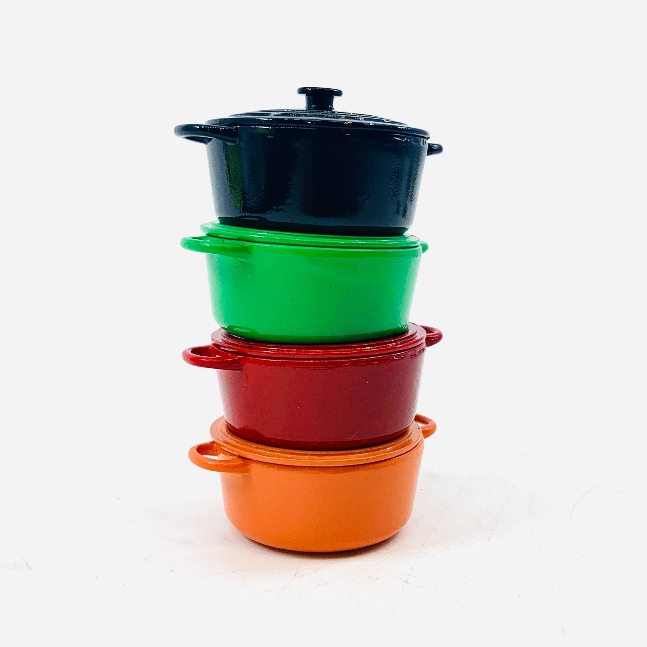 Miniature Le Cruset, Orange - Luke Adams Glass Blowing Studio